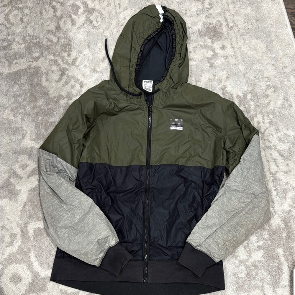 Wind breaker green jacket